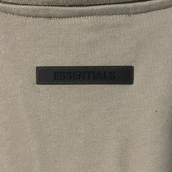 Fear of God Essentials Tan Long Sleeve Polo - Picture 8 of 12